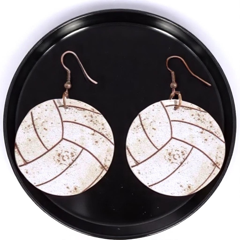 Spike Your Style with Volleyball Dangle Earrings! 🏐 NWT Sports Jewelry